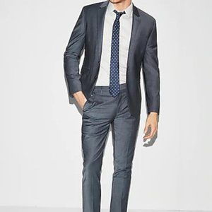 EXPRESS MEN'S ExtraSlim Dusty Blue Wool-Blend Suit